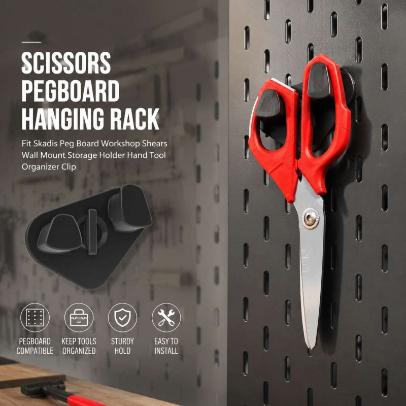 Workshop Tools.Hanging Board - Scissors Pegboard Hanging Rack Fit Skadis