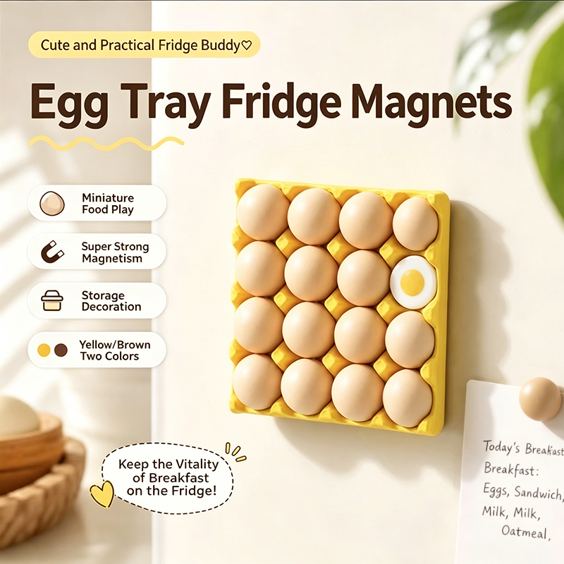 Funny Egg Tray Refrigerator Ma - Magnetic Parts Tray recension och pris