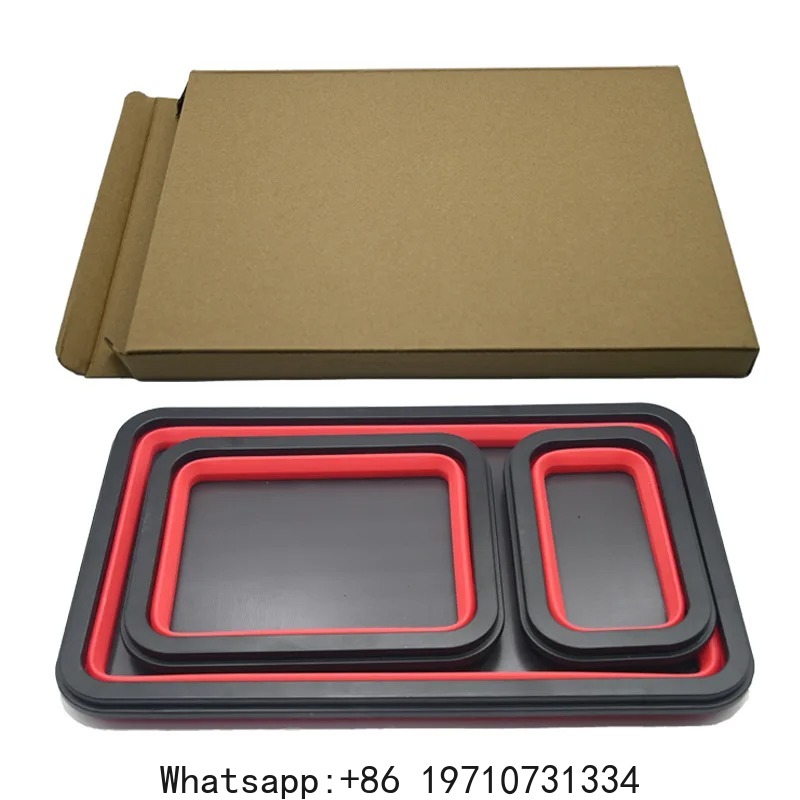 3Pcs Collapsible  Parts Set 3  - Magnetic Parts Tray recension och pris
