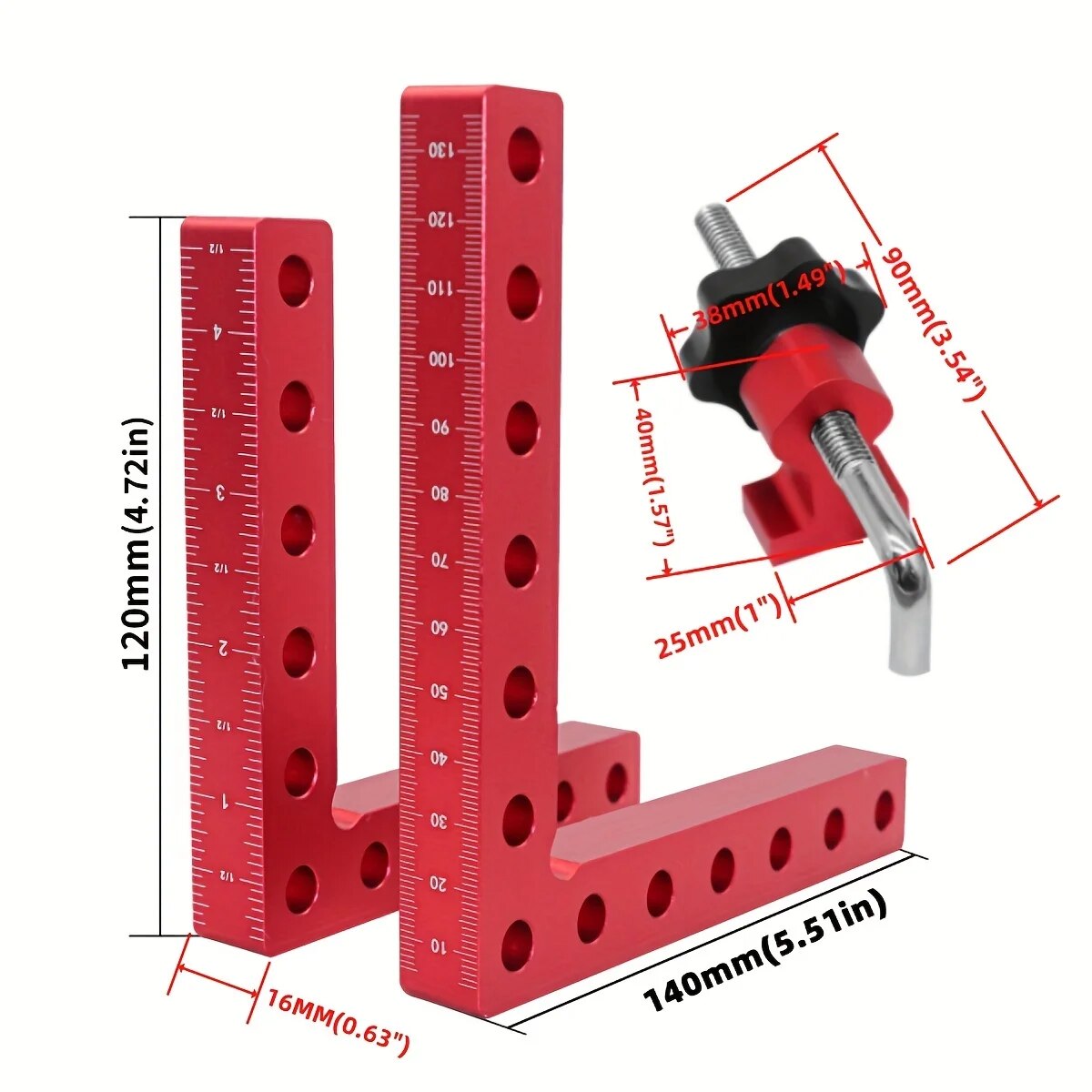 1Set 90 Degree Positioning Squ - Angle Clamp 90 recension och pris