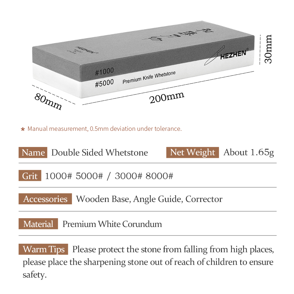 HEZHEN Kitchen Knife Diamond S - Sharpening Stone Whetstone recension och pris
