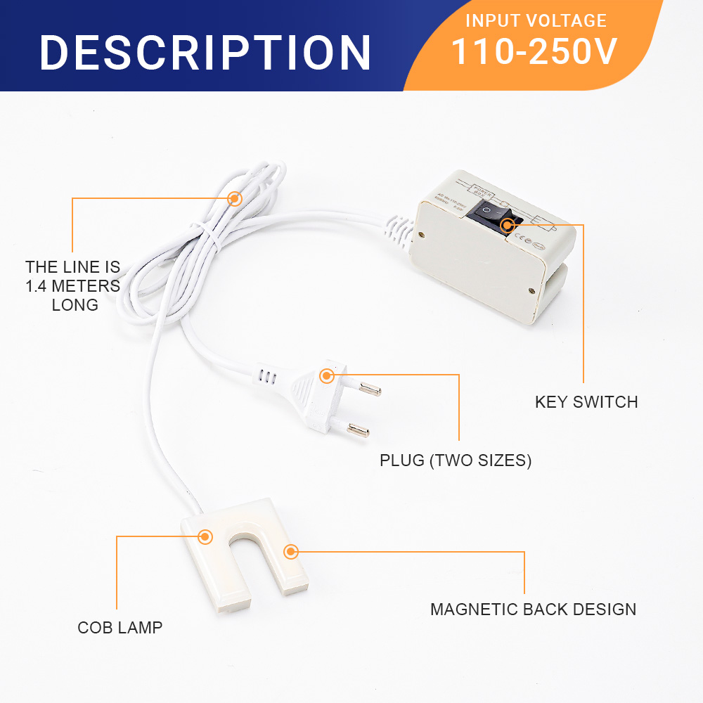 10 LED Sewing Machine Light U- - Workshop Tools Table recension och pris